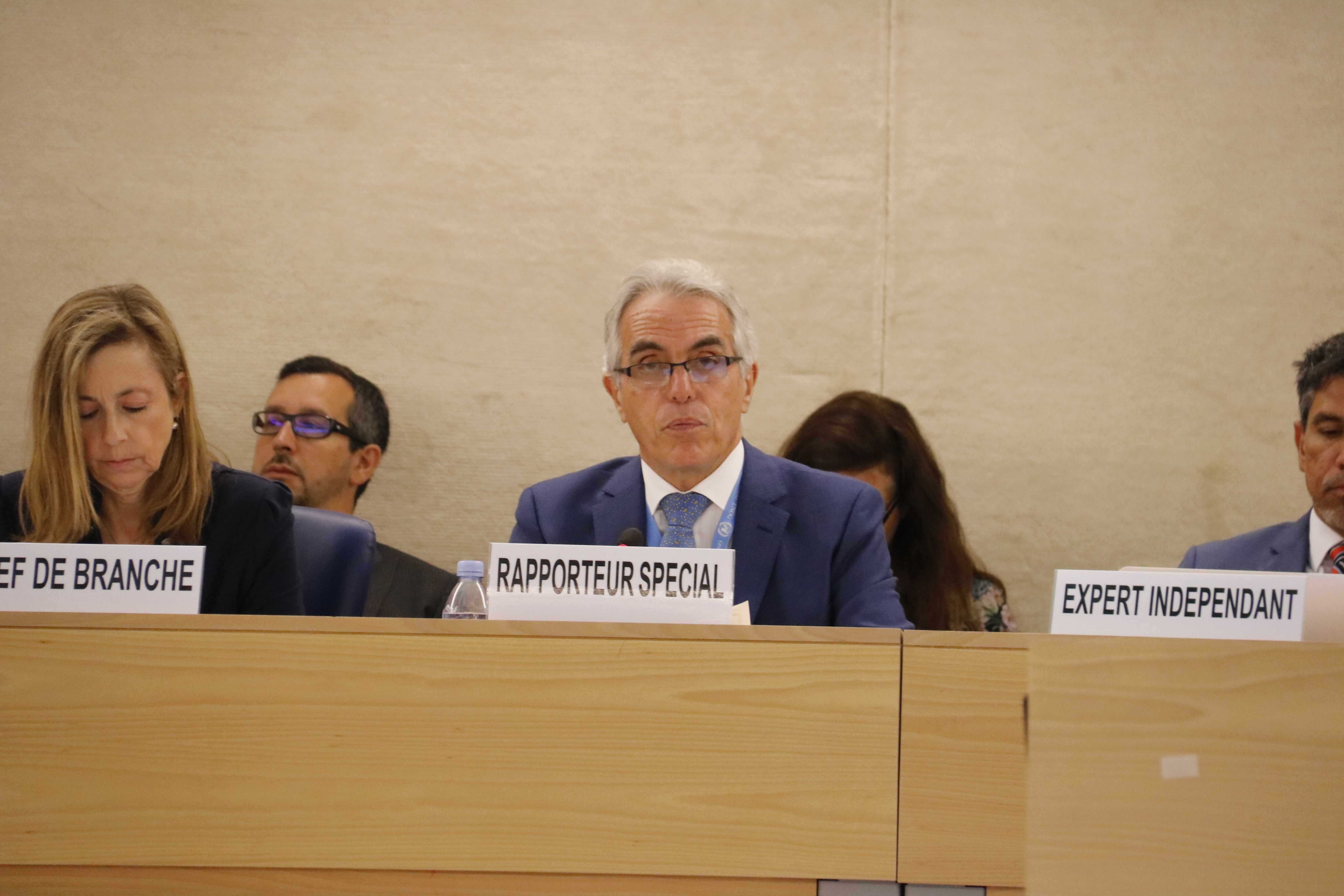 UN Special Rapporteur on the Independence of Judges and Lawyers Diego García-Sayán in Geneva on June 24, 2019 (by Natàlia Segura)